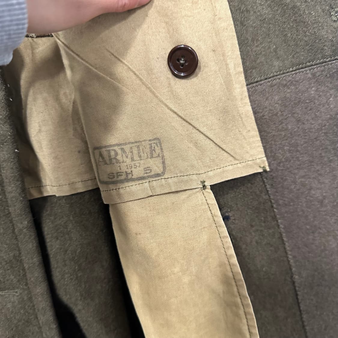 40‘s 오리지널 프랑스 밀리터리 피코트 상품이미지5