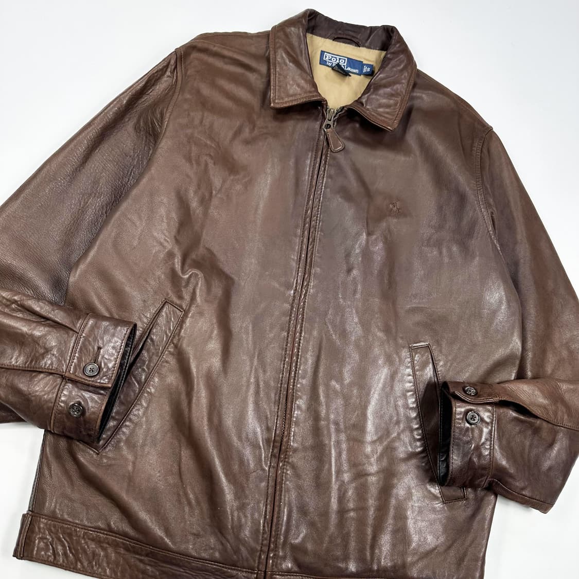 폴로 랄프로렌 클래식 양가죽 바라쿠다 자켓 S 상품이미지5