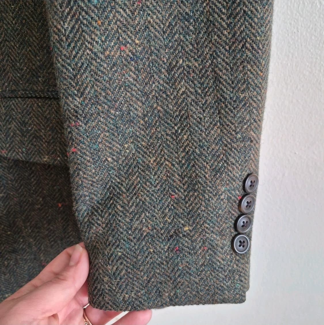 버버리 빈티지버버리 도네갈 트위드 헤링본 스포츠코트 자켓 XL 상품이미지3