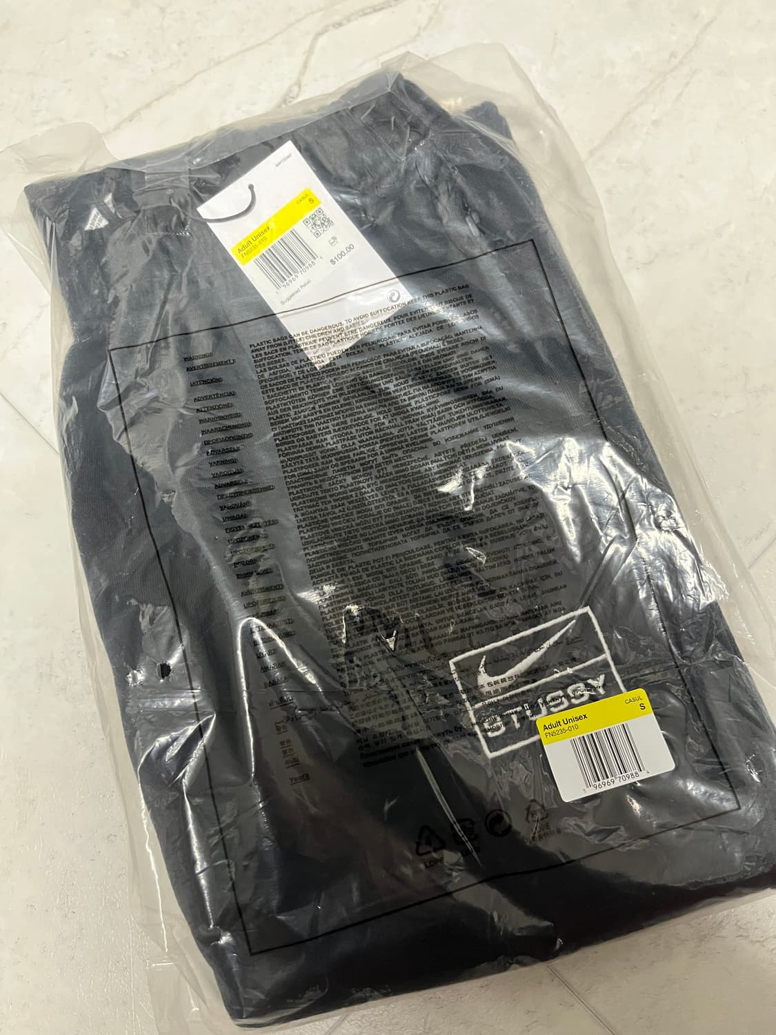 나이키 스투시 플리스 팬츠 블랙 상품이미지3