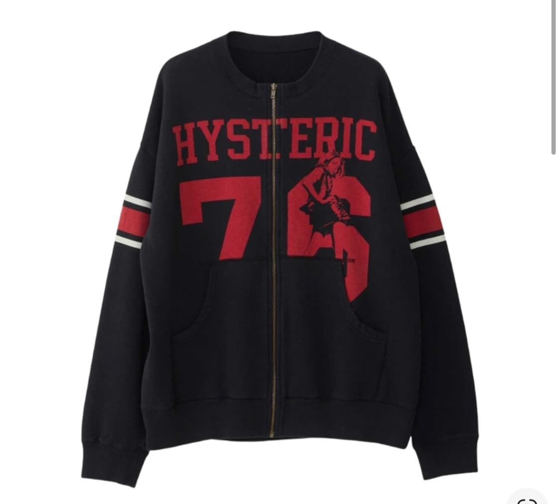 히스테릭글래머 히스테릭76 오버사이즈 점퍼 블랙 상품이미지1