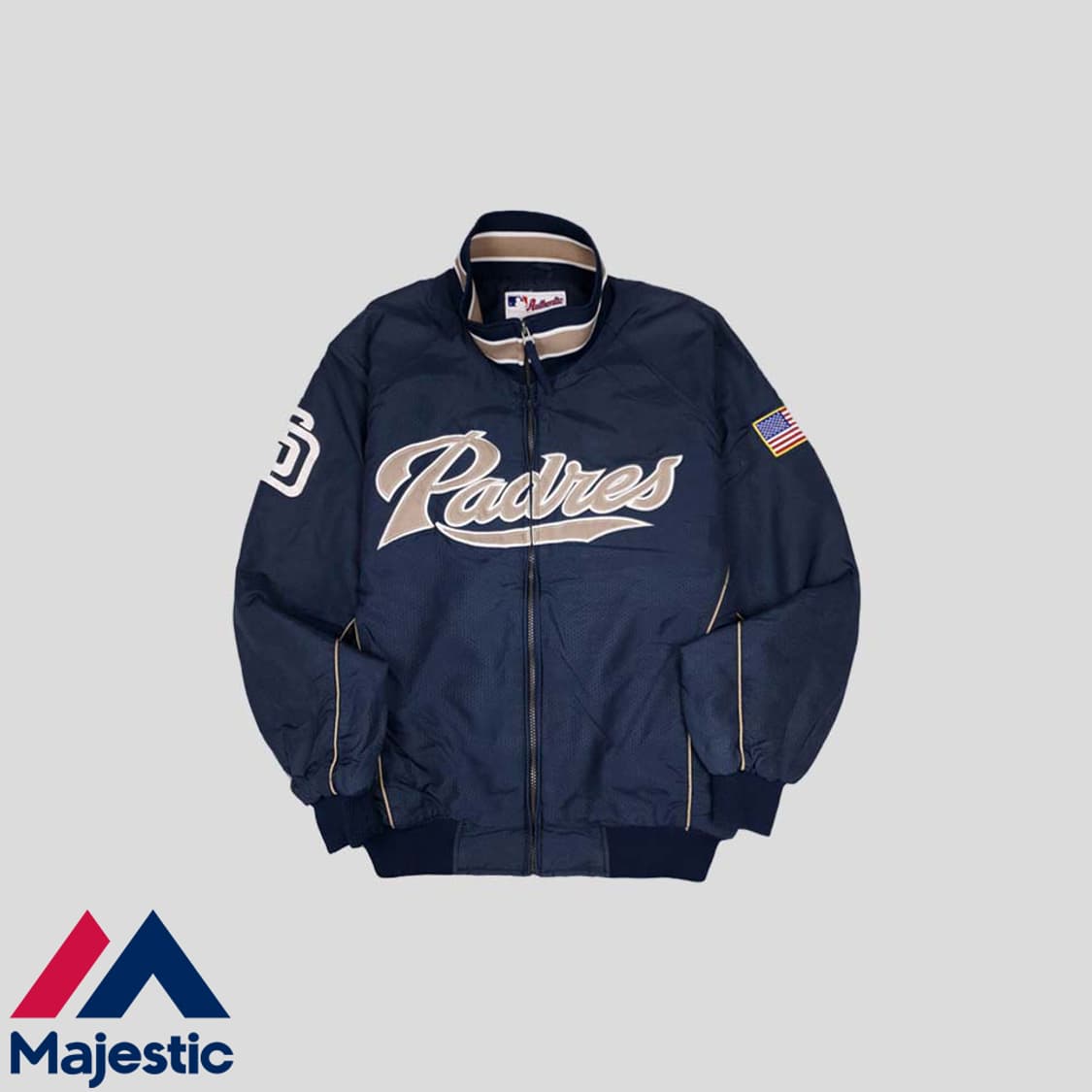 마제스틱 네이비 샌디에이고 파드리스 스타디움 자켓 SI 상품이미지1