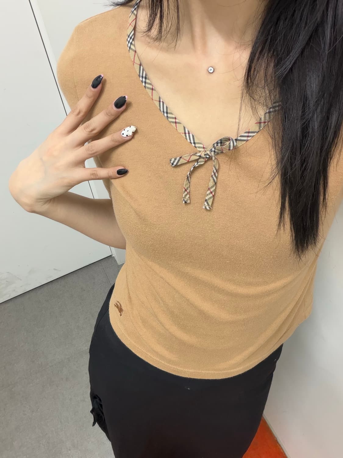 버버리 브이넥 7부티 상품이미지5