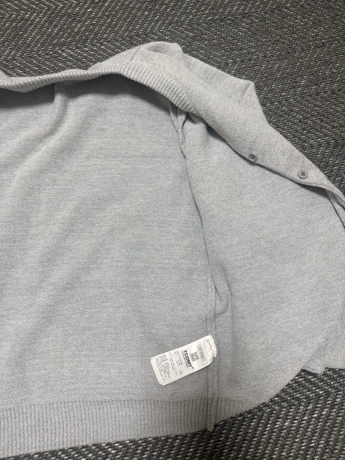 더콜디스트모먼트 미니로고 가디건 M 상품이미지3