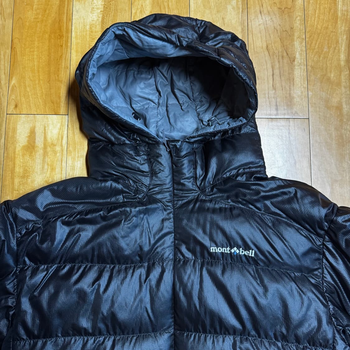 몽벨 라이트 알파인 다운 파카 패딩자켓 블랙 L 상품이미지2