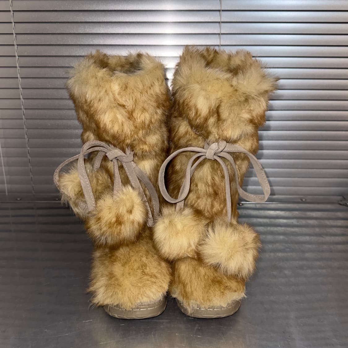 00s Y2K 콜린 스튜어트 털 부츠 상품이미지3