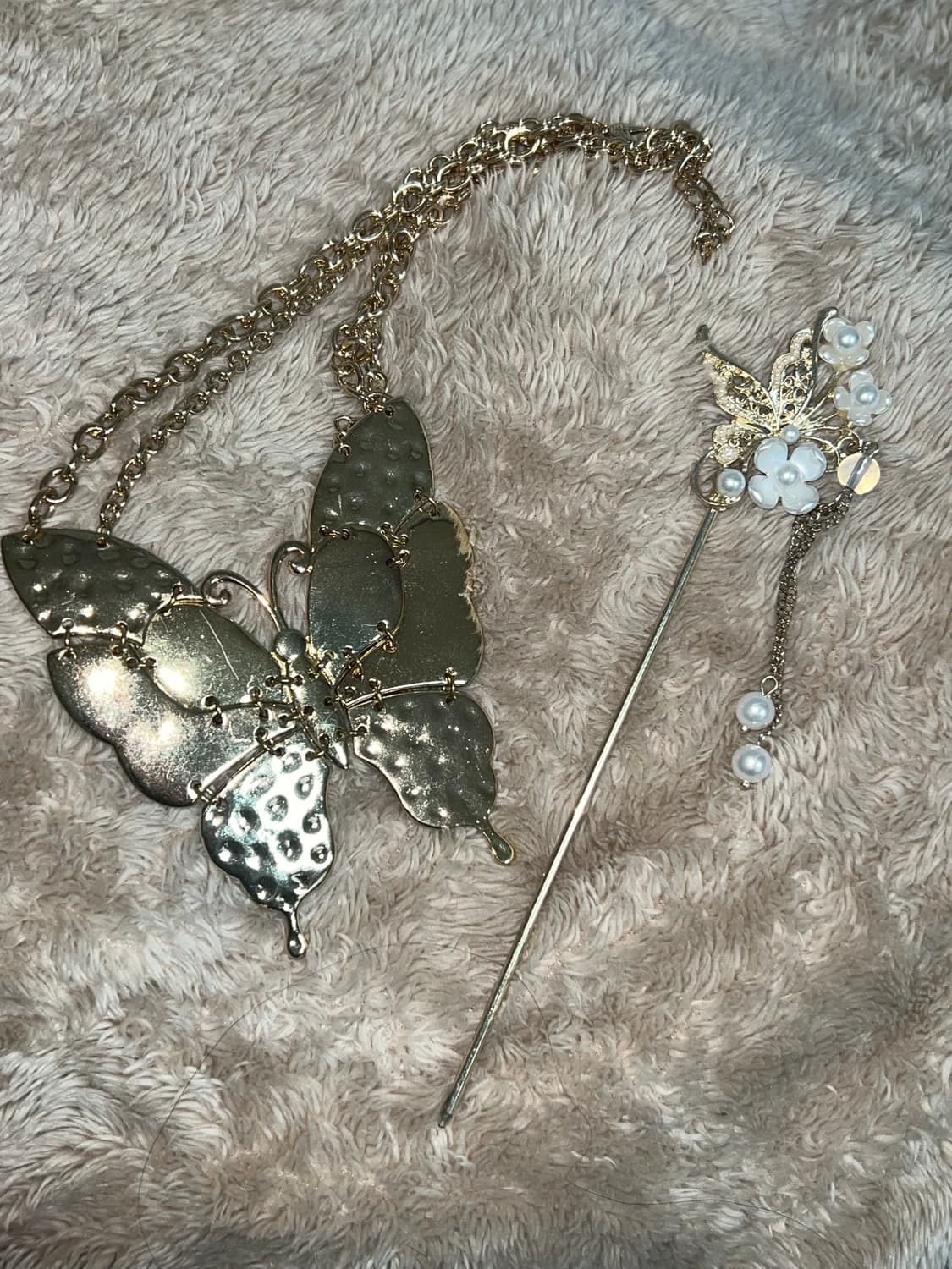 오리엔탈 동양풍 페어리 무드 목걸이 비녀 세트 상품이미지2