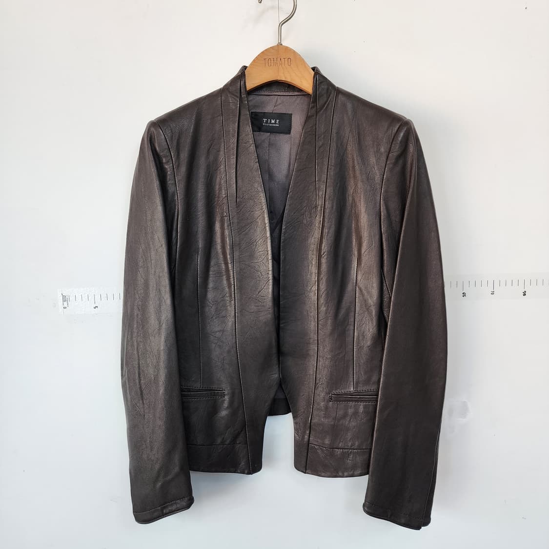 TIME 타임 여성 가죽 자켓 상품이미지1