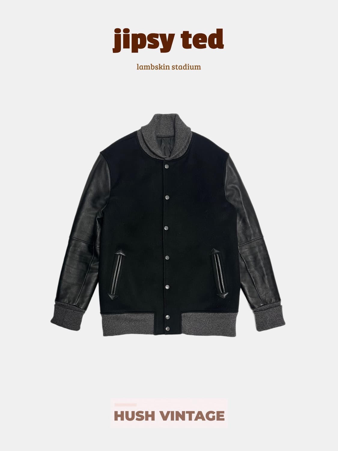 집시 테드 양가죽 블루종 스타디움 자켓 상품이미지1