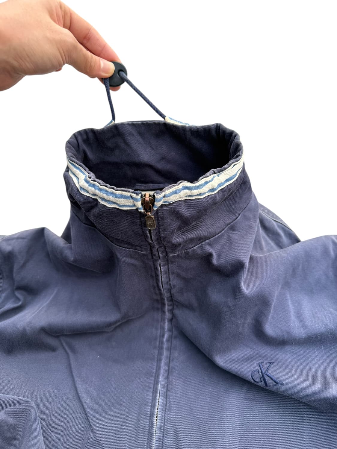 90s Calvin Klein 캘빈클라인 코튼 블루종 자켓 상품이미지3