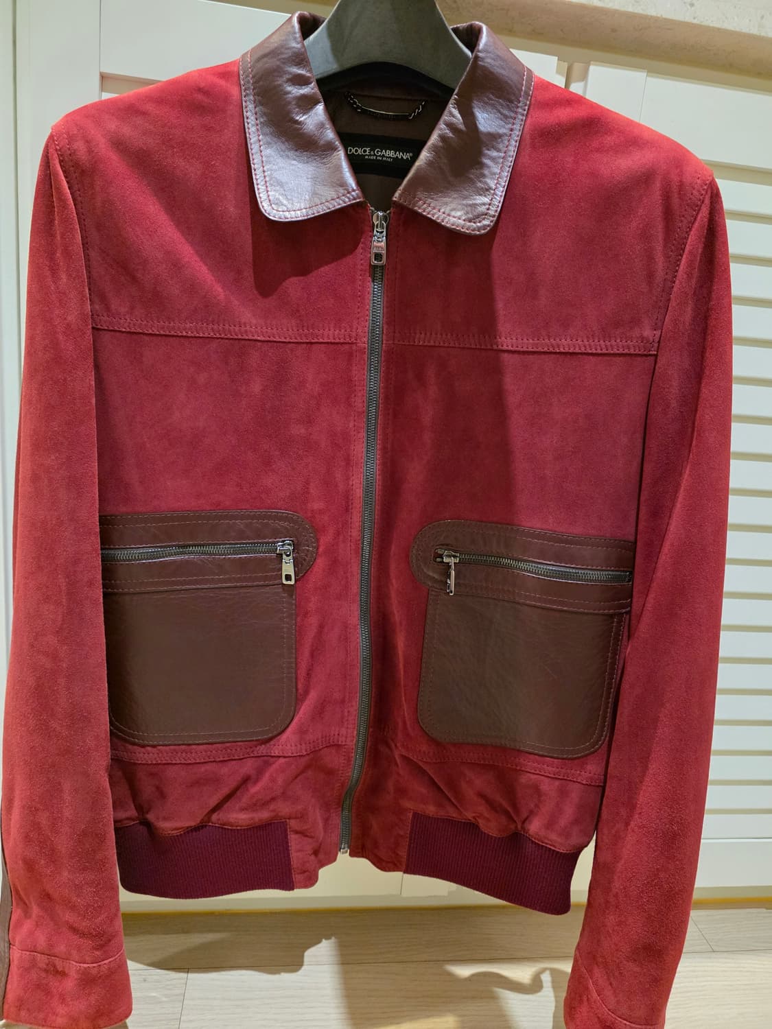 돌체앤가바나 스웨이드 봄버 자켓 상품이미지1