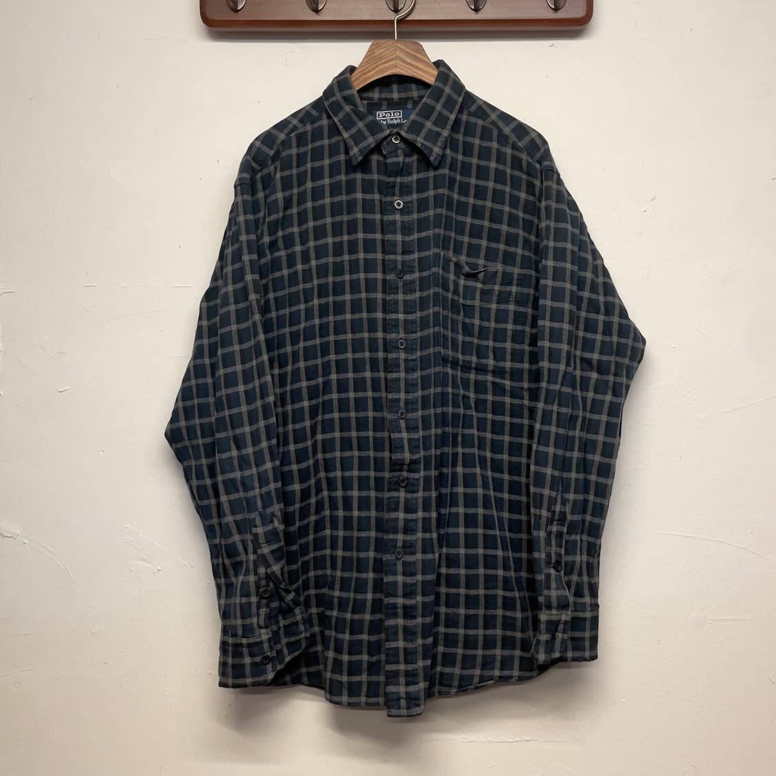 폴로 랄프로렌 로웰 스포츠 그린체크 셔츠   상품이미지1