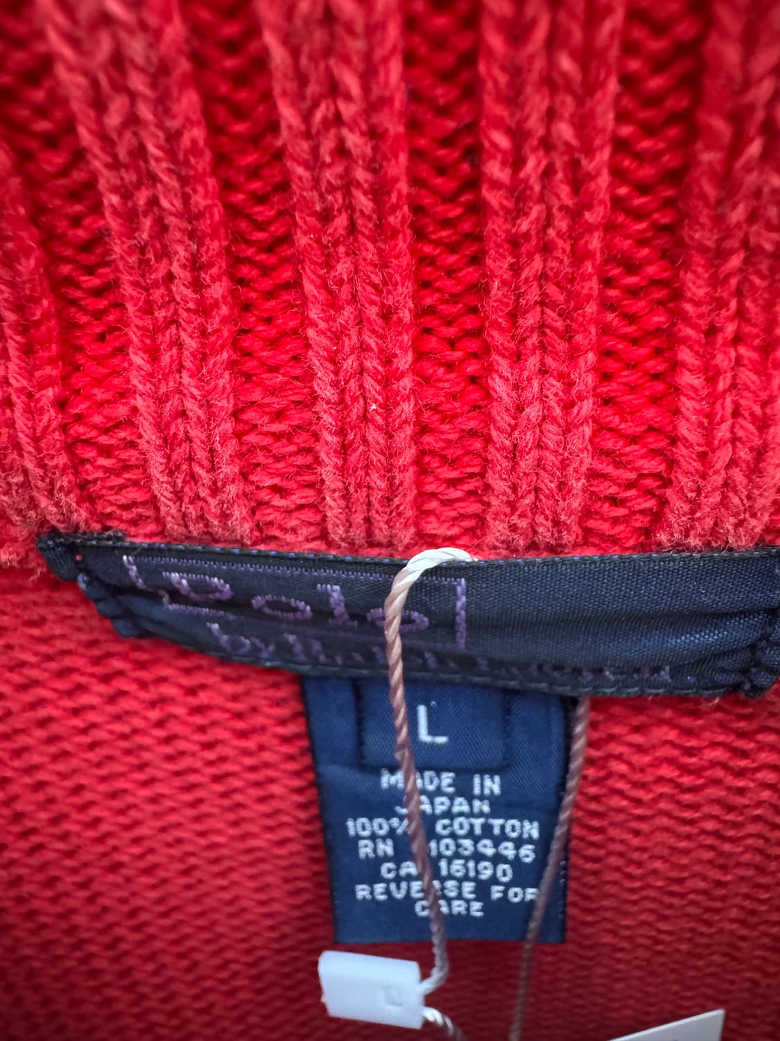 폴로 랄프로렌 빈티지 우먼 하프 집업 니트 상품이미지4