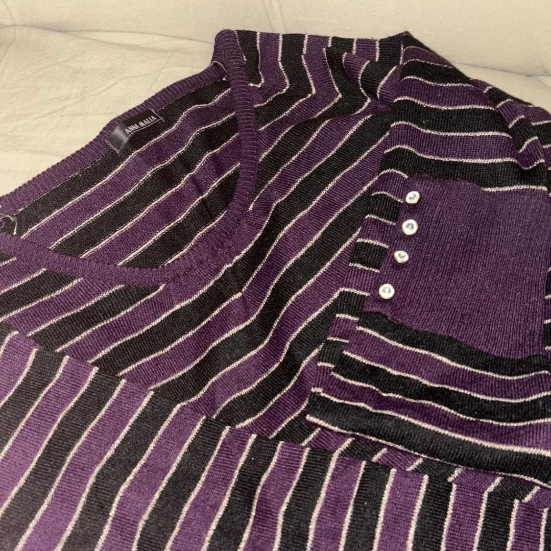 JPN Vintage 에스닉 오리엔탈 스트라이프 니트 상품이미지3