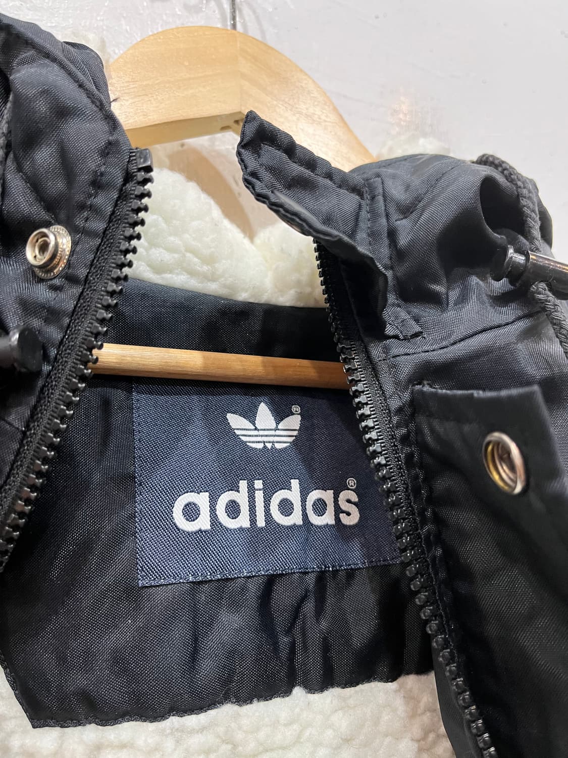 아디다스 파이어버드 양털 밴치파카 Made in USA  상품이미지9