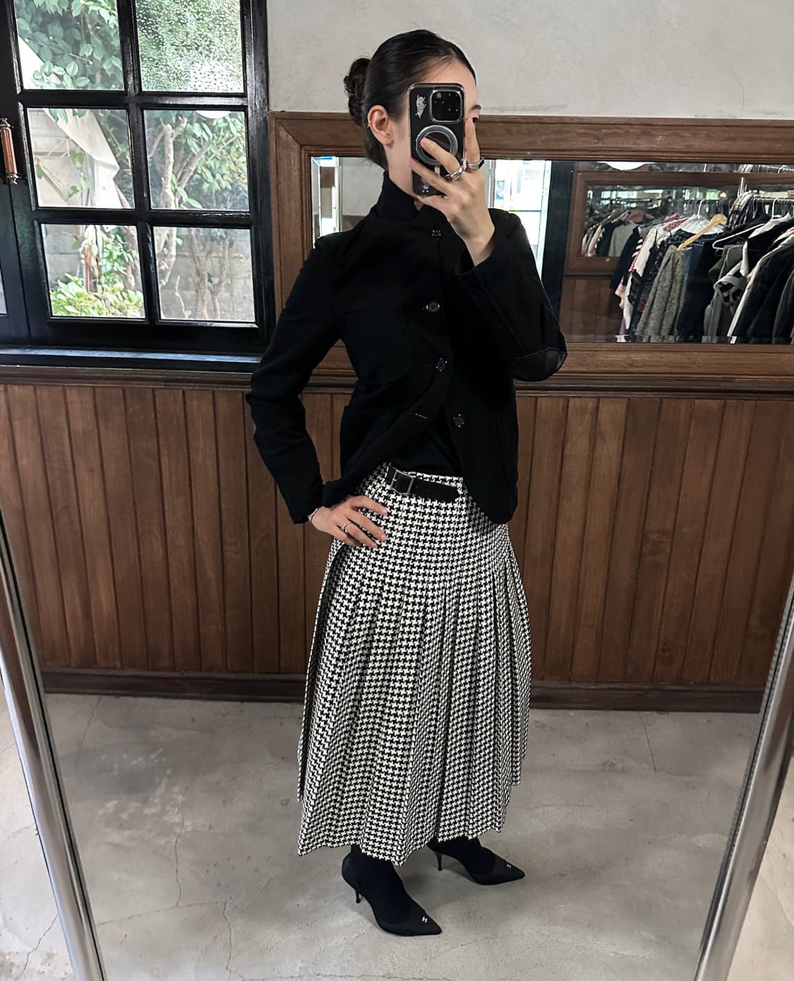 COMME DES GARCONS buckle wrap wool skirt 상품이미지2