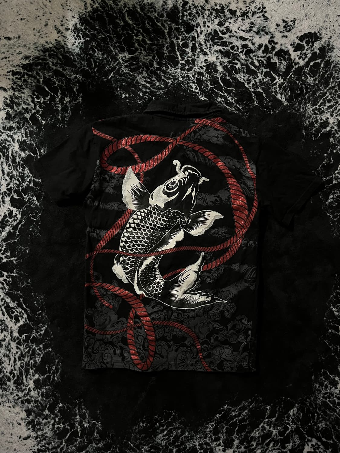 동양풍 오리엔탈 반팔카라티(잉어) 상품이미지2