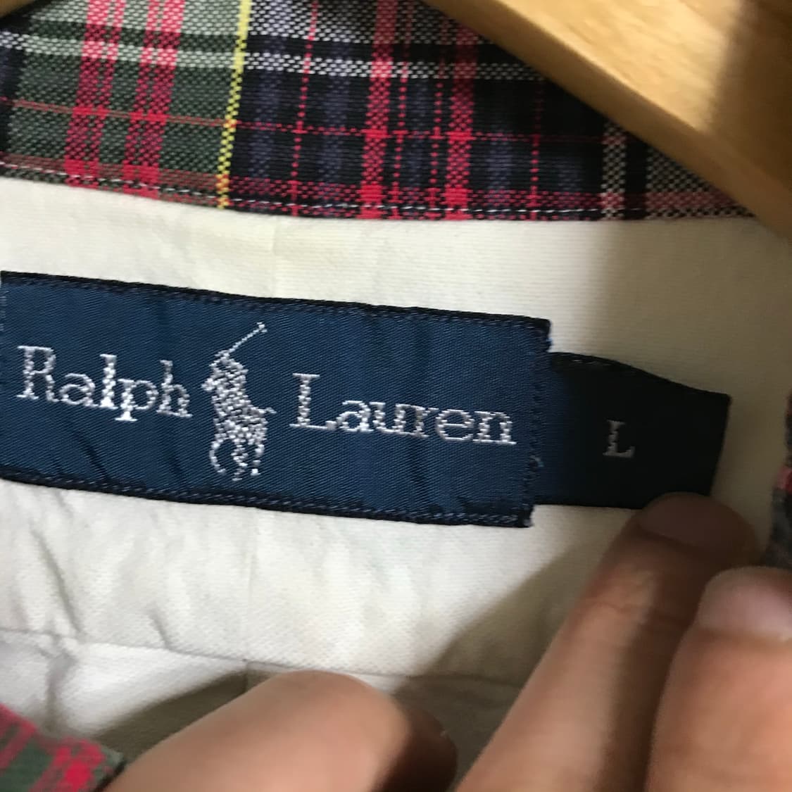 폴로 랄프로렌 흰색 포인트 옥스퍼드 셔츠 상품이미지3