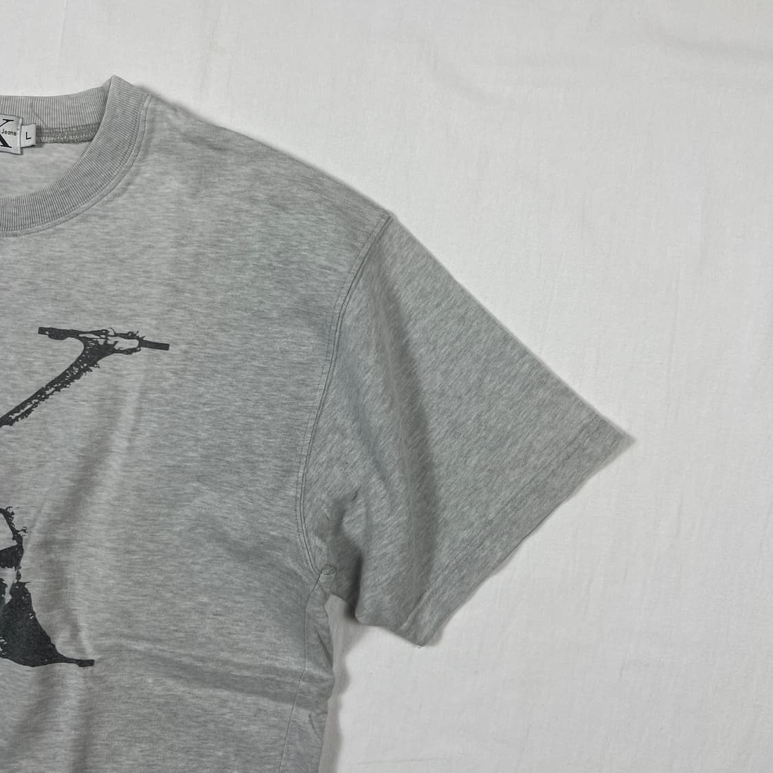 90‘s 캘빈클라인 calvin klein ck 바코드 반팔티 상품이미지3