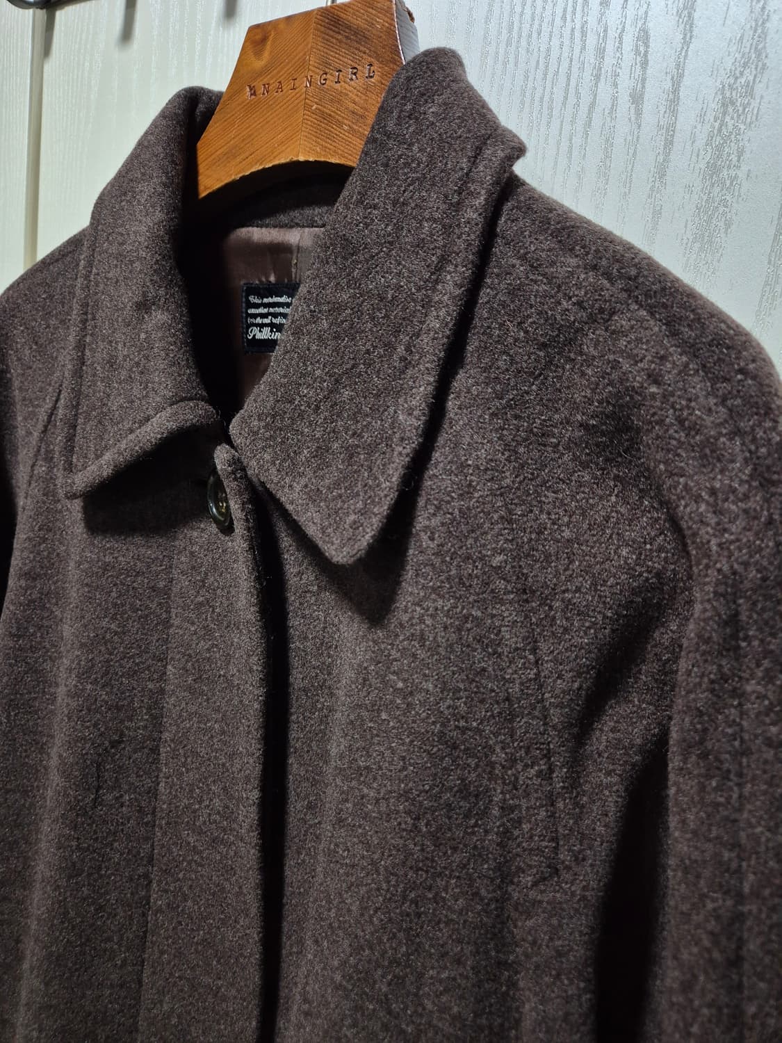 JPN 빈티지 브라운 롱 맥시코트 상품이미지2