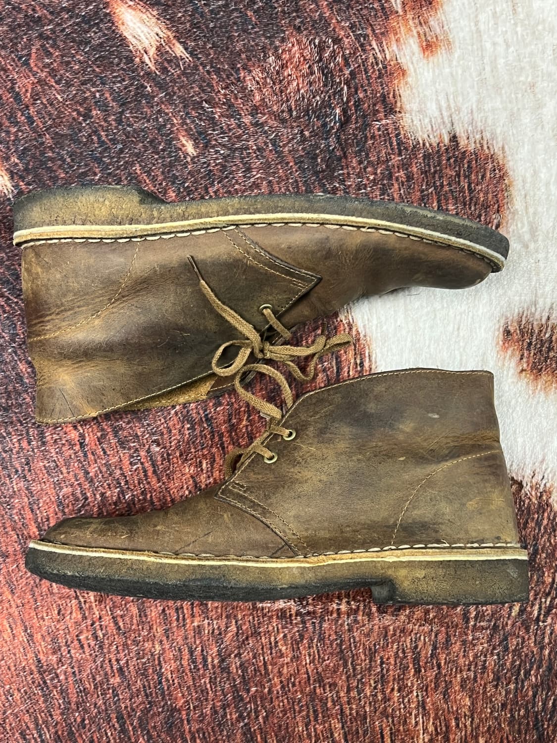 [260] CLARKS 클락스 레더 빈티지 처카부츠 브라운 상품이미지4