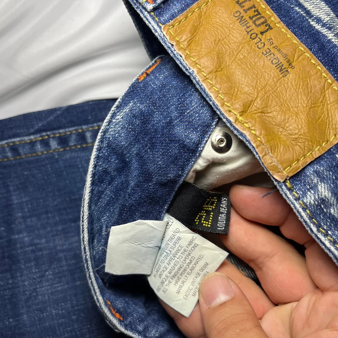 Lolita Jeans . 엠브로이드 부츠컷 워싱진 상품이미지10