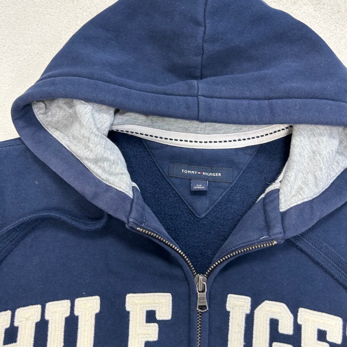 Tommyhilfiger navy hood zip-up 상품이미지6