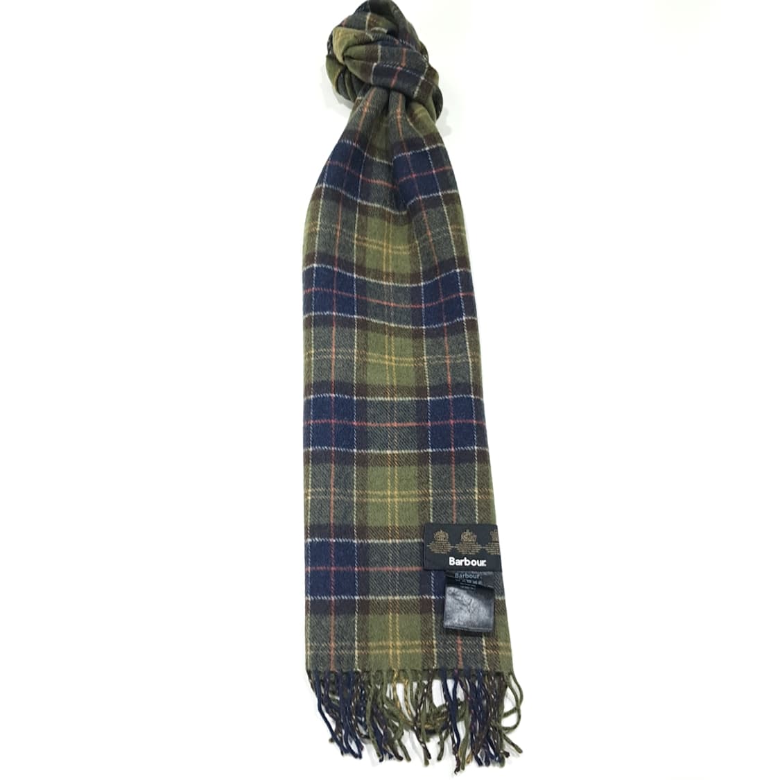 MX558 바버 00s 울 클래식타탄 올리브 머플러 목도리 상품이미지5