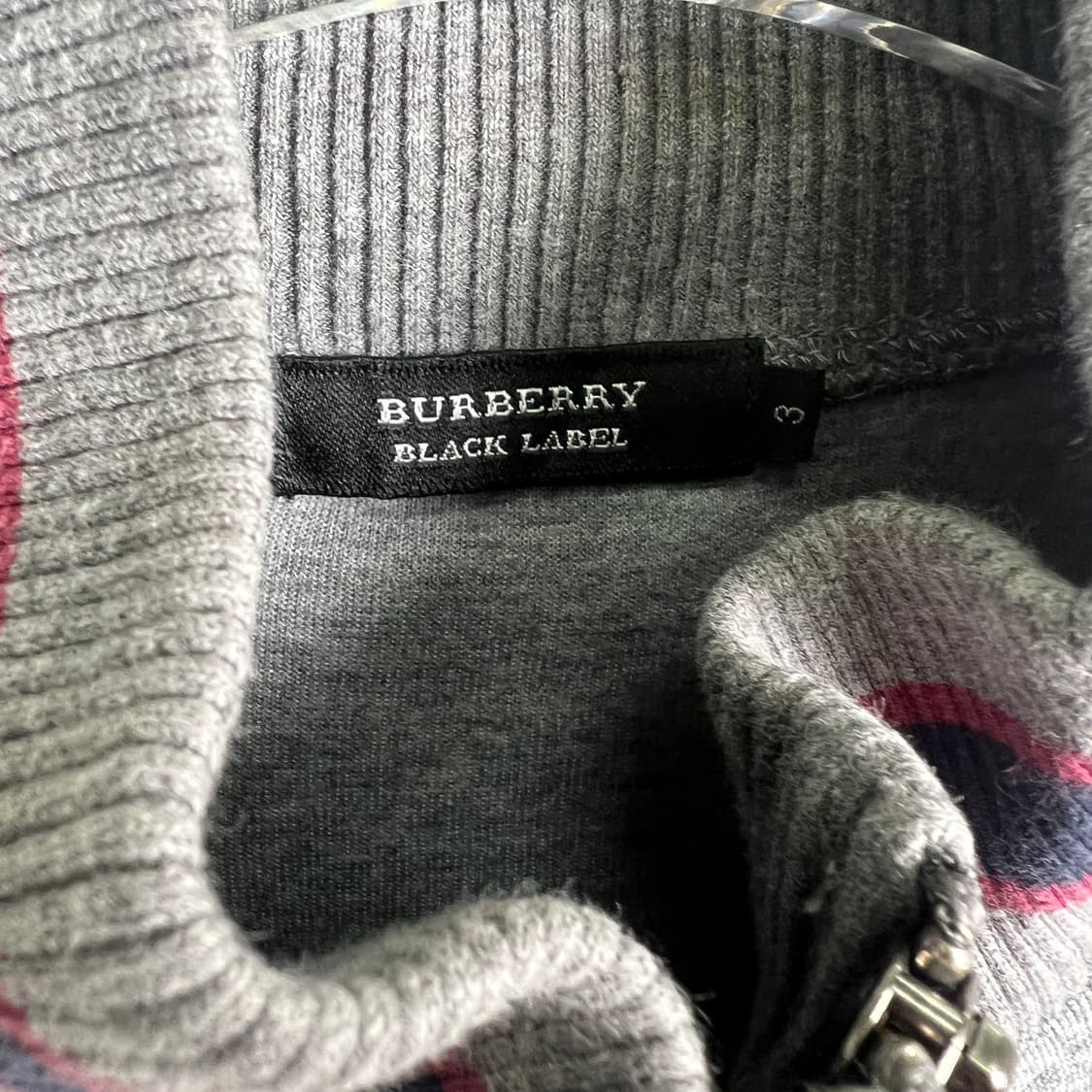 버버리 블랙라벨 그레이 트랙 집업 자켓 상품이미지3