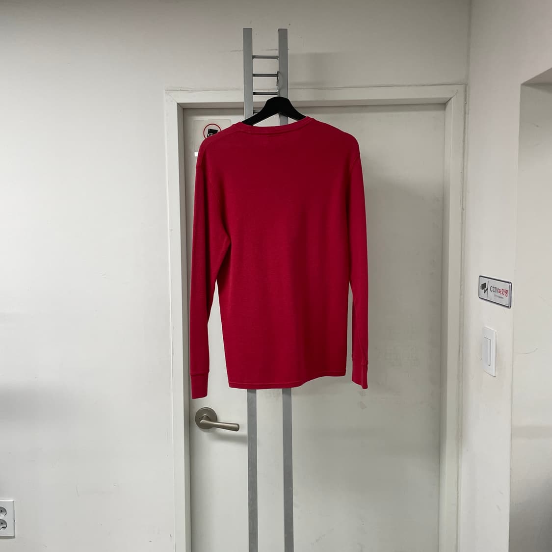 폴로 랄프로렌 와플 긴팔 티셔츠 레드 S 상품이미지6