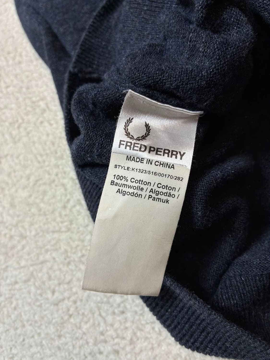 프레드페리 코튼 시그니처 니트 PN7040 상품이미지7