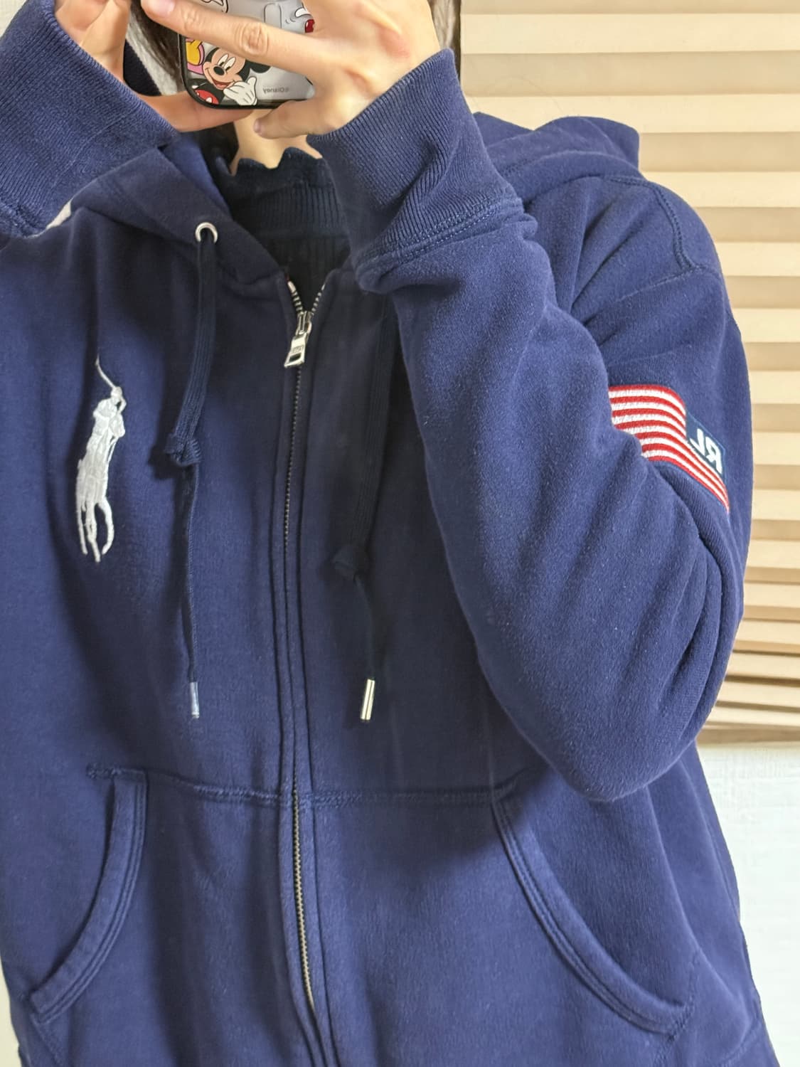 폴로 랄프로렌 네이비 후드집업 S 상품이미지1