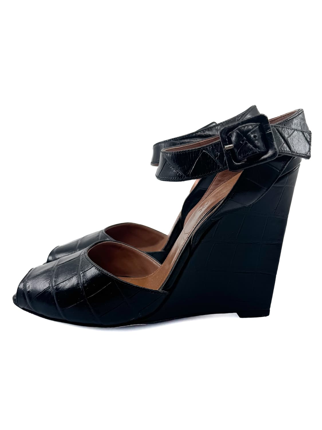 Max Mara Croc Embossed Wedge Heel / 38 상품이미지1