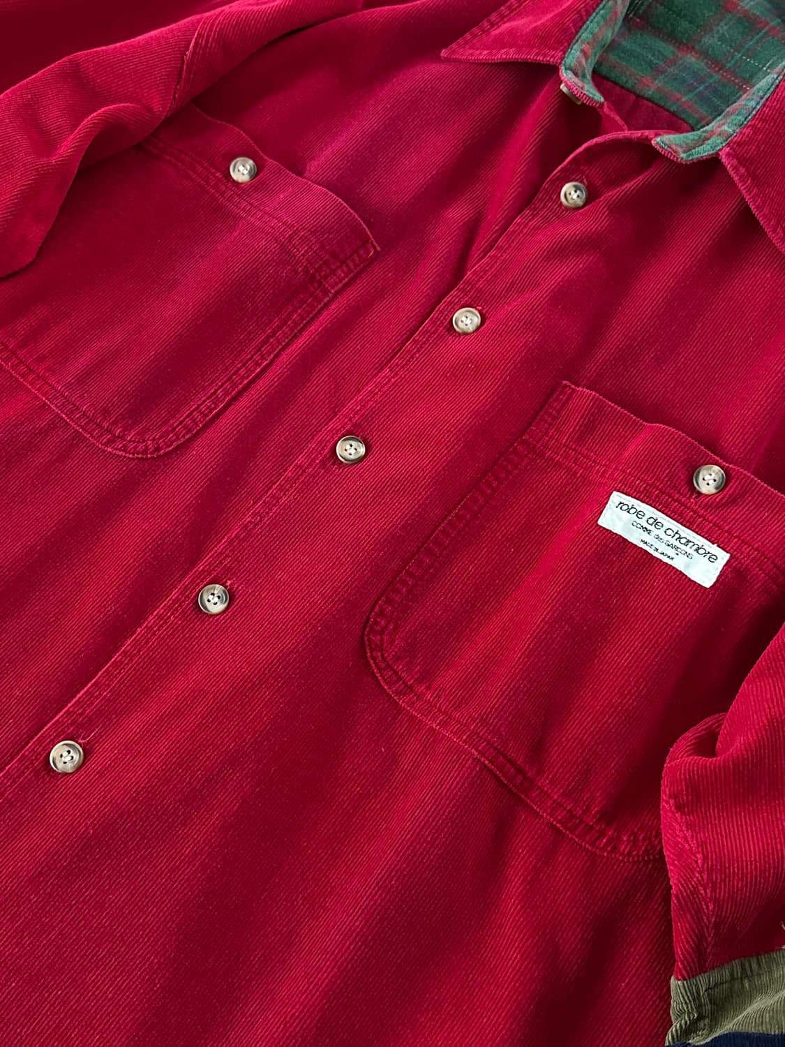 (Rare) 90s 꼼데가르송 Robe de Chambre 코듀로이 셔츠 상품이미지5