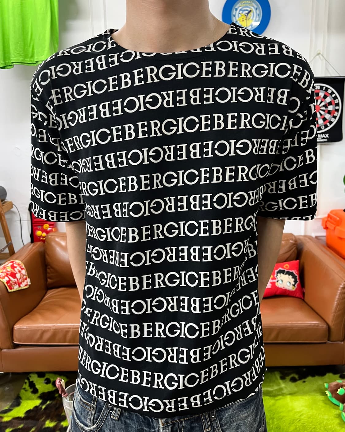 1990s ICEBERG Logo Lettering T-Shirt 상품이미지2