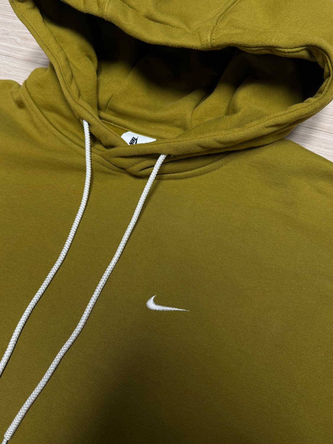 나이키 클럽 플리스 풀오버 후디 XXL 후드티 스웻 머스타드 옐로우 상품이미지2