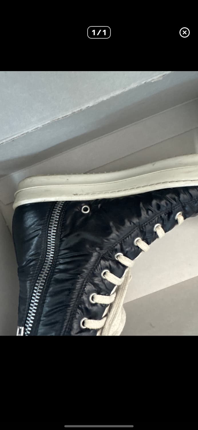 릭오웬스 다크쉐도우 라몬즈 하이 블랙 43 상품이미지4