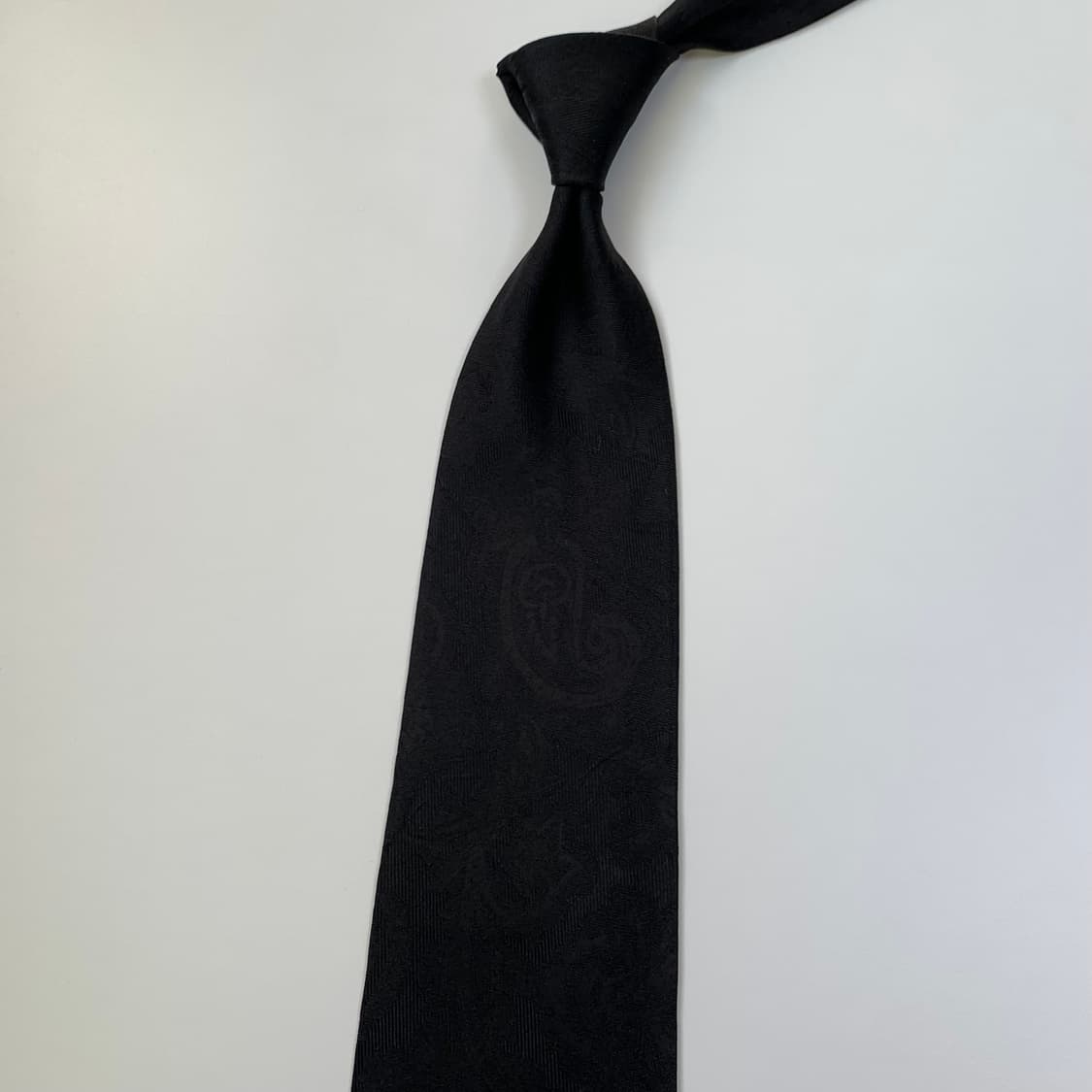 버버리(BURBERRY) 블랙 페이즐리 명품넥타이 100실크 A+등급 상품이미지8