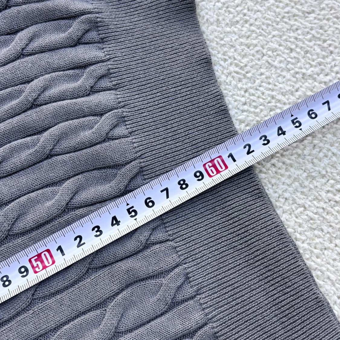 L 무신사스탠다드 케이블 반팔 티셔츠 0319E 상품이미지5