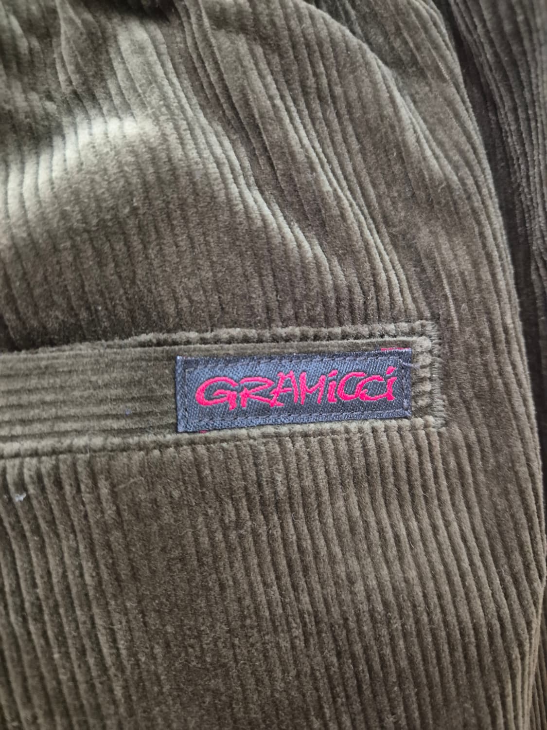 그라미치 코듀로이 팬츠 카키 USA XL 상품이미지4