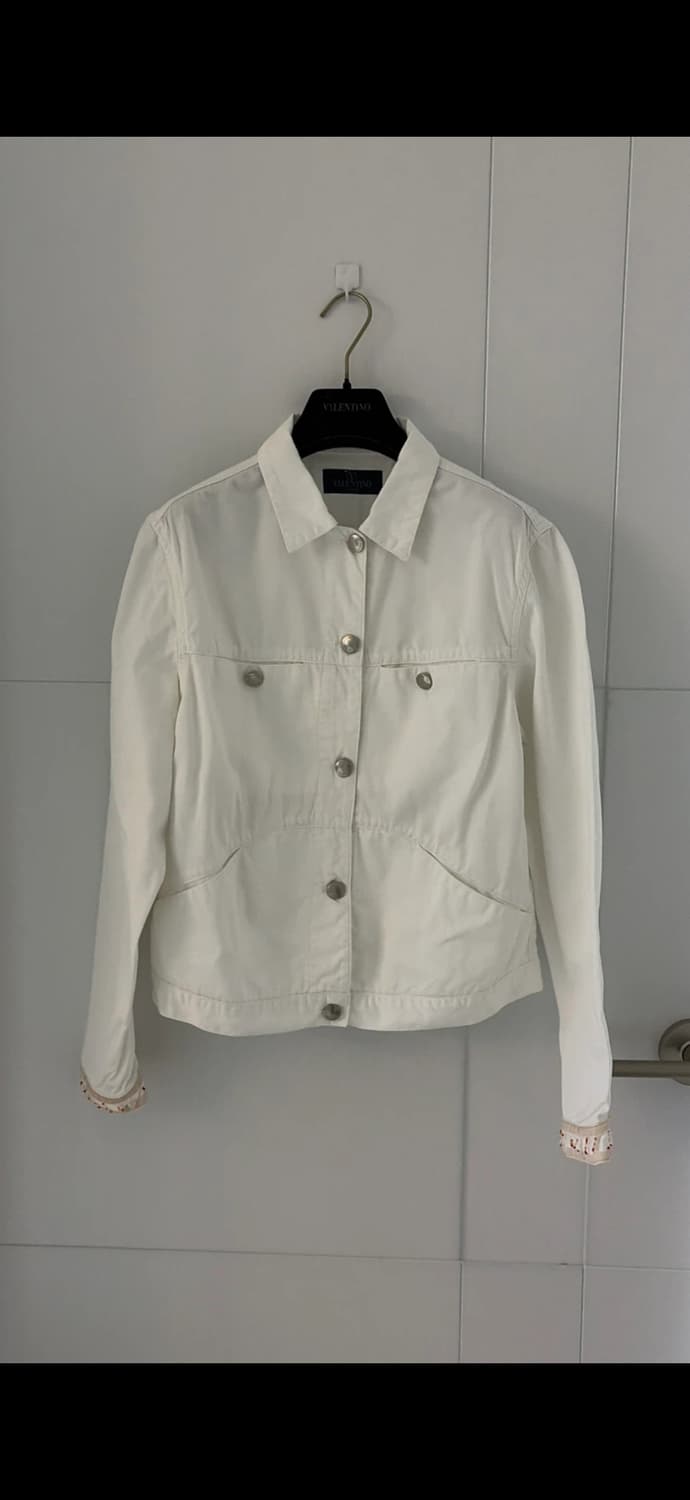 Valentino 화이트 면 자켓 55,66 정품 상품이미지6