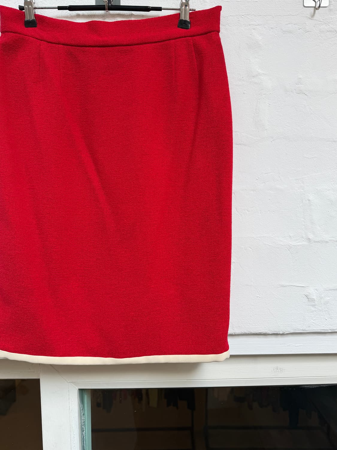 Christian Dior 크리스찬 디올 빈티지 울 레드 스커트 44 상품이미지2