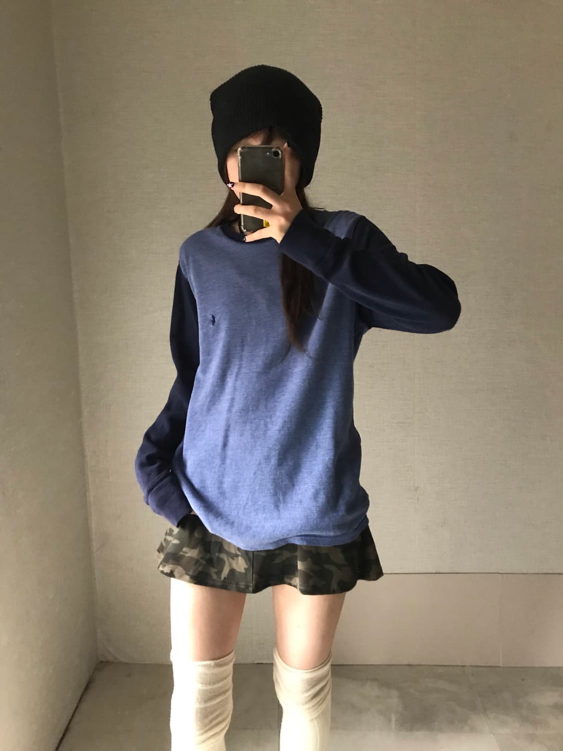 폴로 나그랑 와플 롱슬리브 상품이미지2