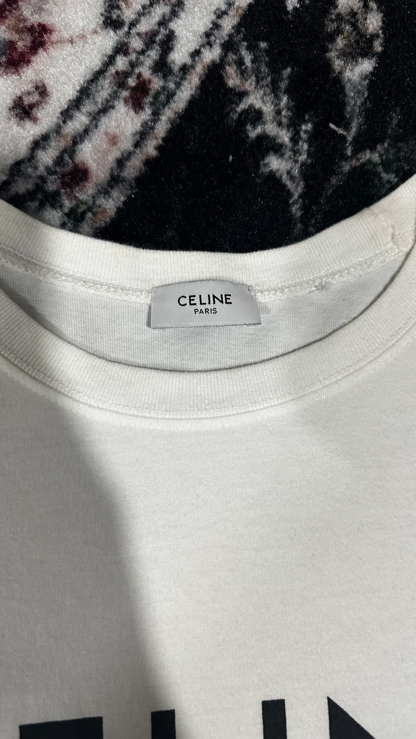 셀린느 로고 반팔 티셔츠 화이트 M 상품이미지2