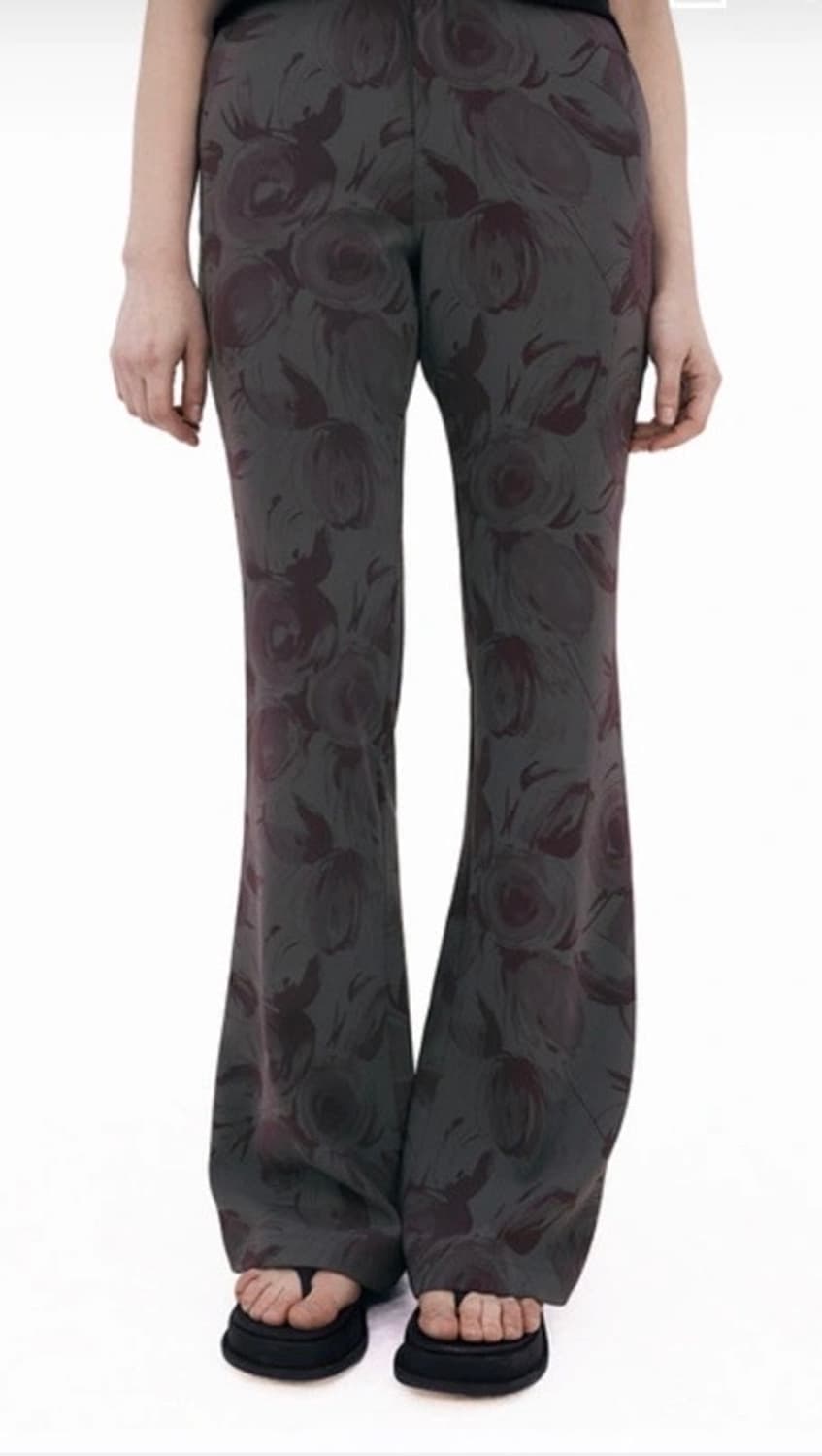 새상품)스컬프터 플라워 부츠컷 팬츠 (L) 상품이미지5