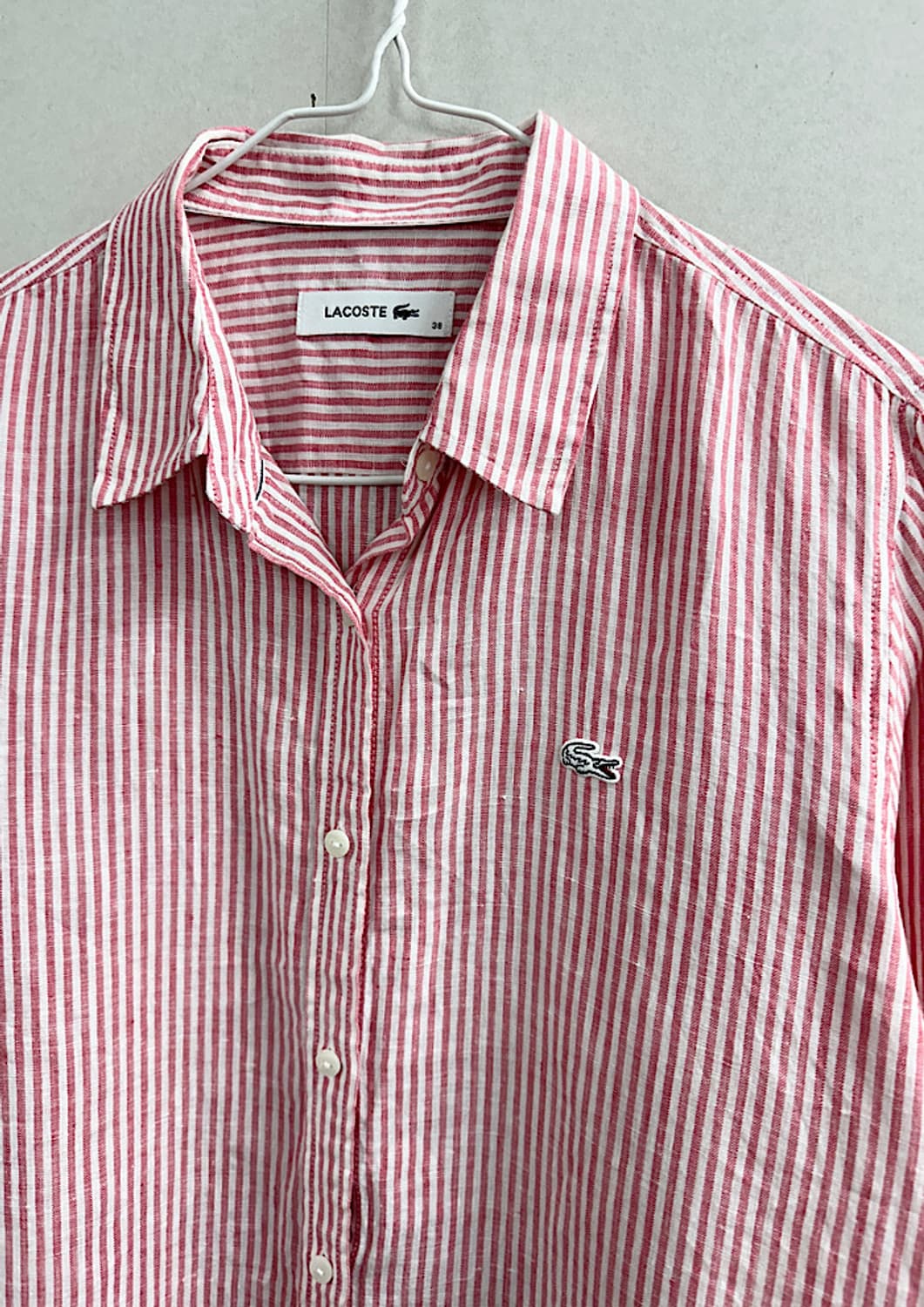 라코스테 린넨100% 셔츠 L  상품이미지2