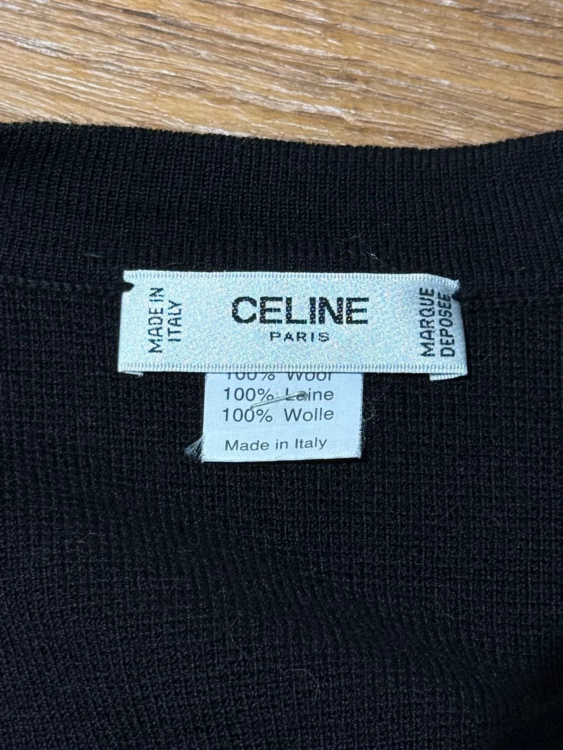 셀린느 블랙 라나울 스트라이프 버튼 니트 가디건 상품이미지7