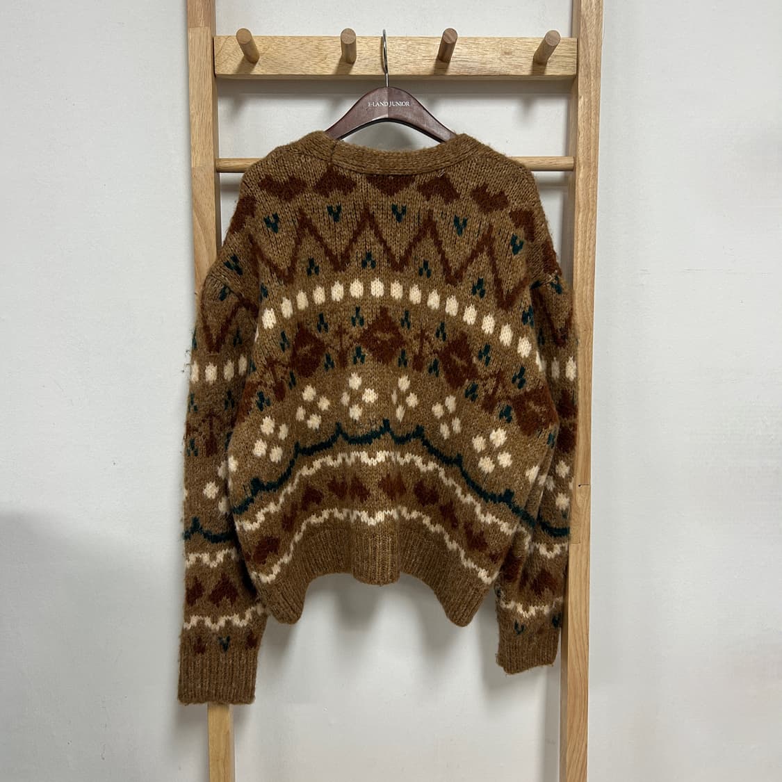 자라 자카드 울 알파카 니트 가디건 상품이미지3