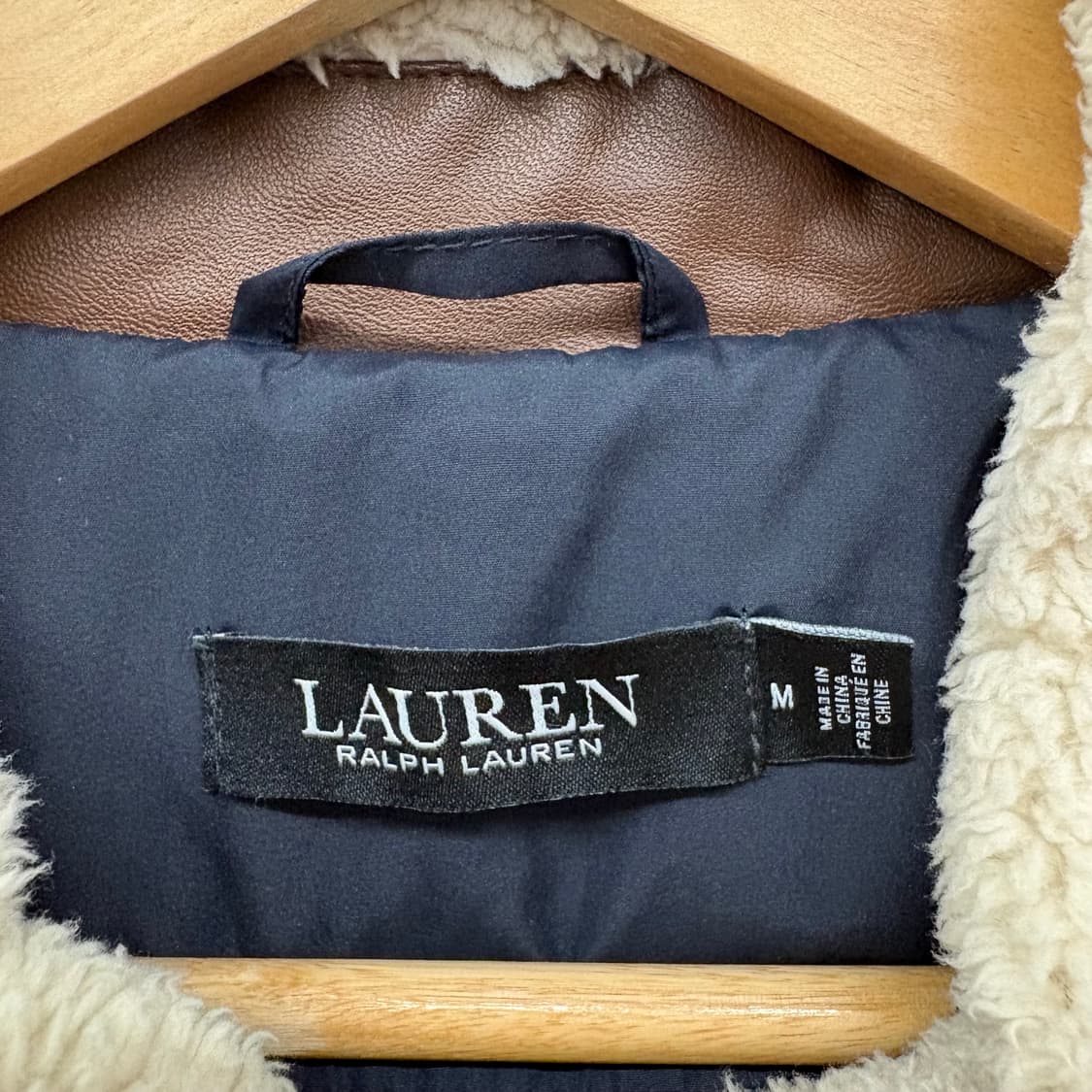 폴로 랄프로렌 퀼팅 자켓 블랙 퍼 카라 여m 상품이미지3