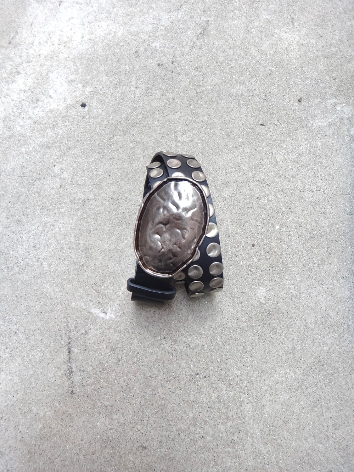 Big stone belt / black 상품이미지1